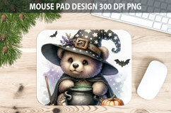 Teddy Bear Mouse pad Sublimation - Halloween Animal PNG Product Image 1