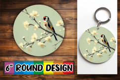Enchanted Keychain Circle Style, Birds Product Image 1