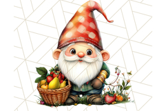 Cute Summer Gnome PNG, Beach Gnome Clipart, Digital Art Product Image 3