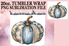 RADIANT SMILES 20oz TUMBLER WRAP, Pumpkin Watercolor Product Image 1