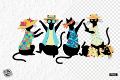 Summer Funny Cats Clipart Product Image 1