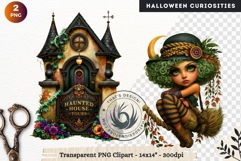 Surreal Halloween Character Cliparts Spooky Curiosities Product Image 1
