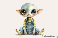 Cute Space Nursery Clipart Sublimation PNG Product Image 1