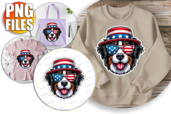 Sweet TOTE BAG Art Ideas PNG, American Dog Product Image 1