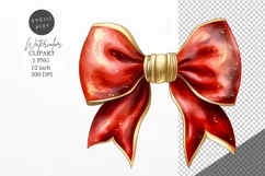 Christmas clipart, Bow clipart, Winter clipart Product Image 1