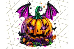 Pumpkin Party Halloween Clipart PNG, Cute Spooky Elements Product Image 3