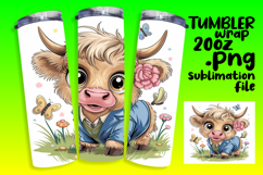 FASHIONABLE 20oz Tumbler Design , Cute Cow Product Image 1