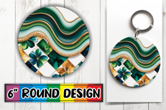 Radiant Round Car Coaster Design, Pattern Product Image 1