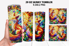 Skinny Tumbler 20oz Wrap Design, Summer Tumble PNG Design Product Image 1