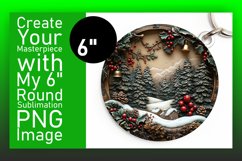 Cute Round Design Coaster Template , Christmas Product Image 1