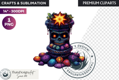 Black magic Voodoo clipart PNG , African witchcraft Product Image 1