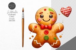 Christmas clipart|Gingerman clipart|Christmas sublimation Product Image 1