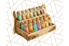 Woodland Potion Clipart Forest Apothecary Elements PNG Product Image 3