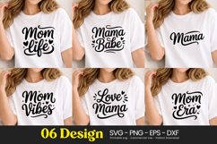 Mom Life Mama Babe Quotes SVG PNG Product Image 1