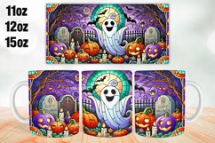 Halloween Boo Mug Wrap Sublimation 11oz, 12oz, 15oz Product Image 1