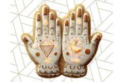 Halloween Cookie Clipart PNG, Spooky Sugar Treat Art Product Image 3