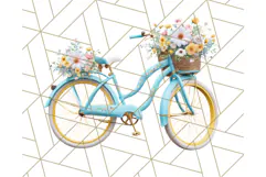 Sky Blue and Sunshine Yellow Summer Clipart PNG, Tropical Product Image 3