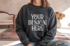 Dark Heather Gildan 18000 Sweatshirt Model Mockups, Product Image 1