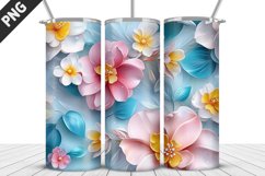 Flowers Tumbler Wrap | Sublimation Design | Tumbler PNG Product Image 1