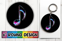 Neon Serenity: Sublimation Circle Patterns Design PNG Product Image 1