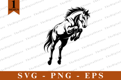 Horse SVG, Horse vector, Horse Silhouette, Cut files Product Image 1