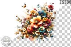 Flowers Sublimation - Clipart PNG Design Product Image 1