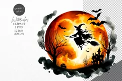 Halloween clipart, Witch clipart, Kids Halloween Product Image 1
