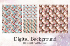 Cake Birthday Party Cake Seamlesss Pattern Background_43 Product Image 1