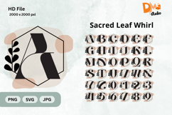 Sacred Leaf Whirl Monogram Product Image 1