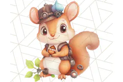 Vintage Steampunk Forest Animal PNG Clipart for Sublimation Product Image 3