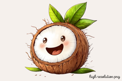 Cute Kawaii Summer Clipart PNG Product Image 1