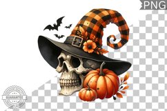 Halloween Skull Sublimation - Clipart PNG Design Product Image 1