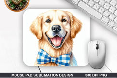 Funny Dog Mouse Pad Sublimation, Animals Mouse Pad PNG Product Image 1