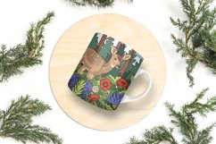 Watercolor Deer Coffee Mug Wrap Design |Coffee Mug PNG Product Image 6