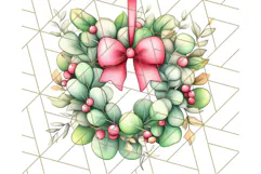 Muted Cute Safari Christmas Animal PNG Clipart, Holiday Png Product Image 3