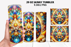 Skinny Tumbler 20oz Wrap Design, Easter Tumbler PNG Design Product Image 1