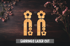 Summer Style Laser Cut Earrings SVG File Product Image 1
