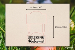 Little Hoppers Welcome Sign Laser Cut | Glowforge | SVG Product Image 2