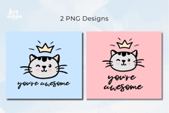 2 Cute Baby Cat Face Tumbler Wrap Kawaii 20 oz Sublimation Product Image 2