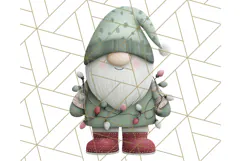Cozy Winter Gnome Clipart PNG, Christmas Gnome Clip Art Product Image 3