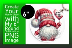 Glamorous Round Design for Sublimation , Gnomes Product Image 1