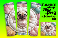 Custom 20oz Sublimation File , Holiday Pets Product Image 1