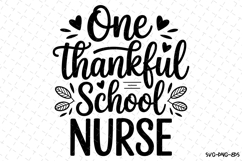 One Thankful School Nurse Svg | Halloween Svg | Svg Cut File Product Image 1