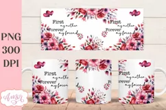 Mom daughter Mug Wrap PNG | Mother's Day mug sublimation Product Image 3