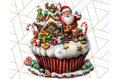 Christmas Cupcake PNG Clipart, Cute Food PNG, Holiday Treat Product Image 3