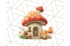 Whimsical Woodland Animal Village PNG Clipart Fantasy Forest Product Image 3