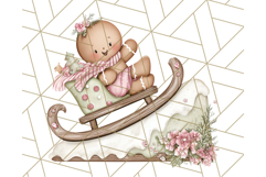 Gingerbread People Clipart, Cute Cookie PNG Illustrations Product Image 3