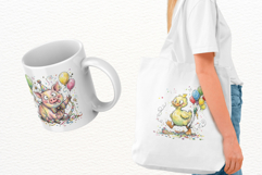 Whimsical Birthday Farm Animals PNG Clipart Product Image 3