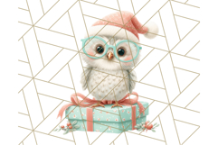Coral and Aqua Christmas Clipart PNG, Pastel Holiday Art Product Image 3