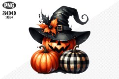 Halloween Pumpkins Sublimation - Clipart PNG Design Product Image 1